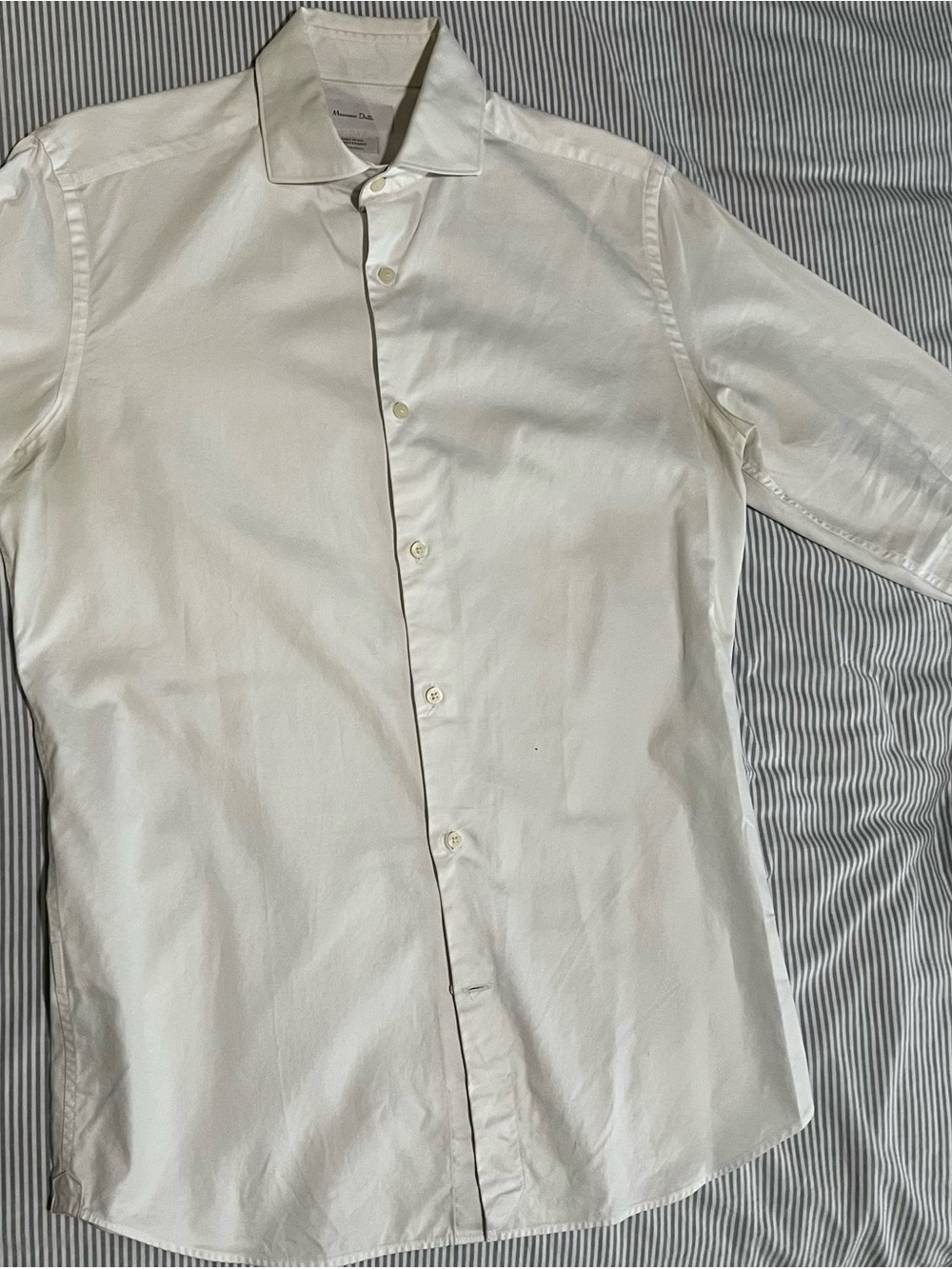 Massimo Dutti White Men's Dress Shirt